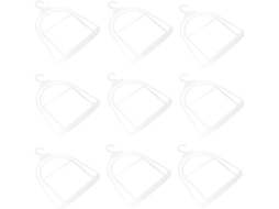 Conjunto de 10 Suportes de Plástico Transparente para Chapéus GOKOCO