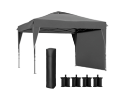 Toldo Barnum de Jardim BTFORUS desmontável com parede lateral removível bolsa de transporte estrutura aço tecido Oxford
