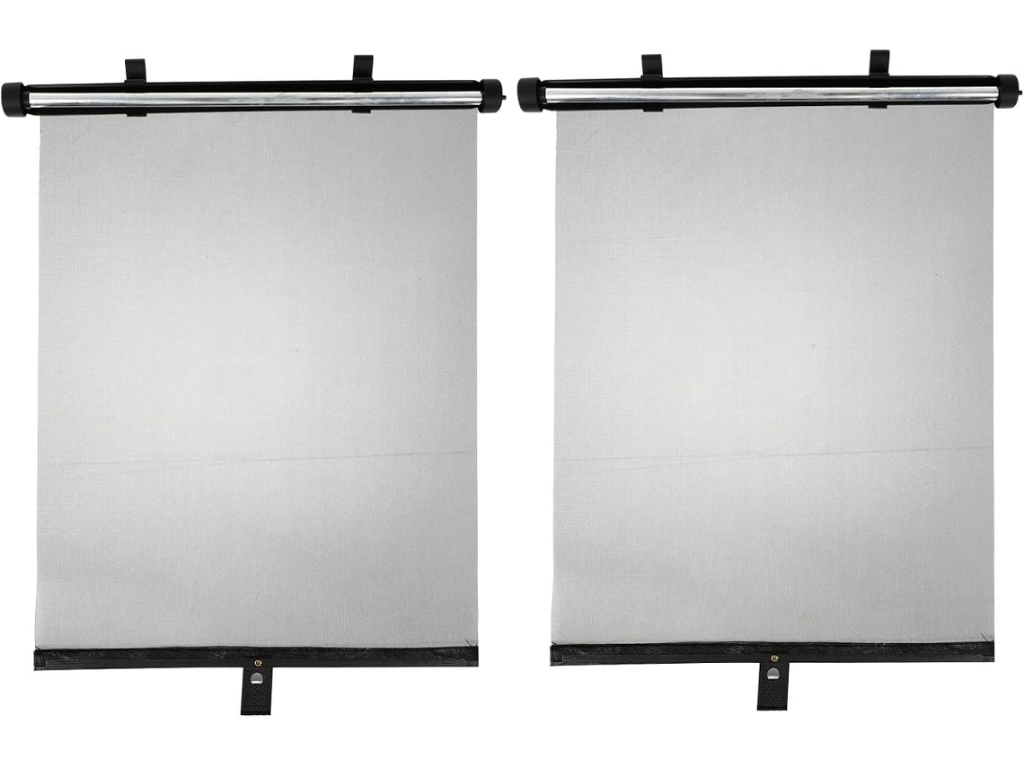 Cortinas Solares Retráteis Automáticas Em Plástico E Alumínio, 1 Par, Solares