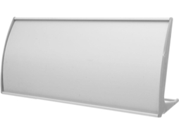 Placa De Mesa Metálica Com Suporte Curvo E Estrutura Arqueada Estável, Placa De Liga Alumínio Para Escritório, Ideal