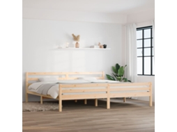 Estrutura De Cama Sem Colchão 200x200 Cm Madeira Maciça