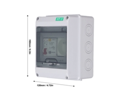 Laxiscreed Tampa Transparente À Prova D'água Para Caixa De Distribuição Ip65 Para Mcb E Rcbo