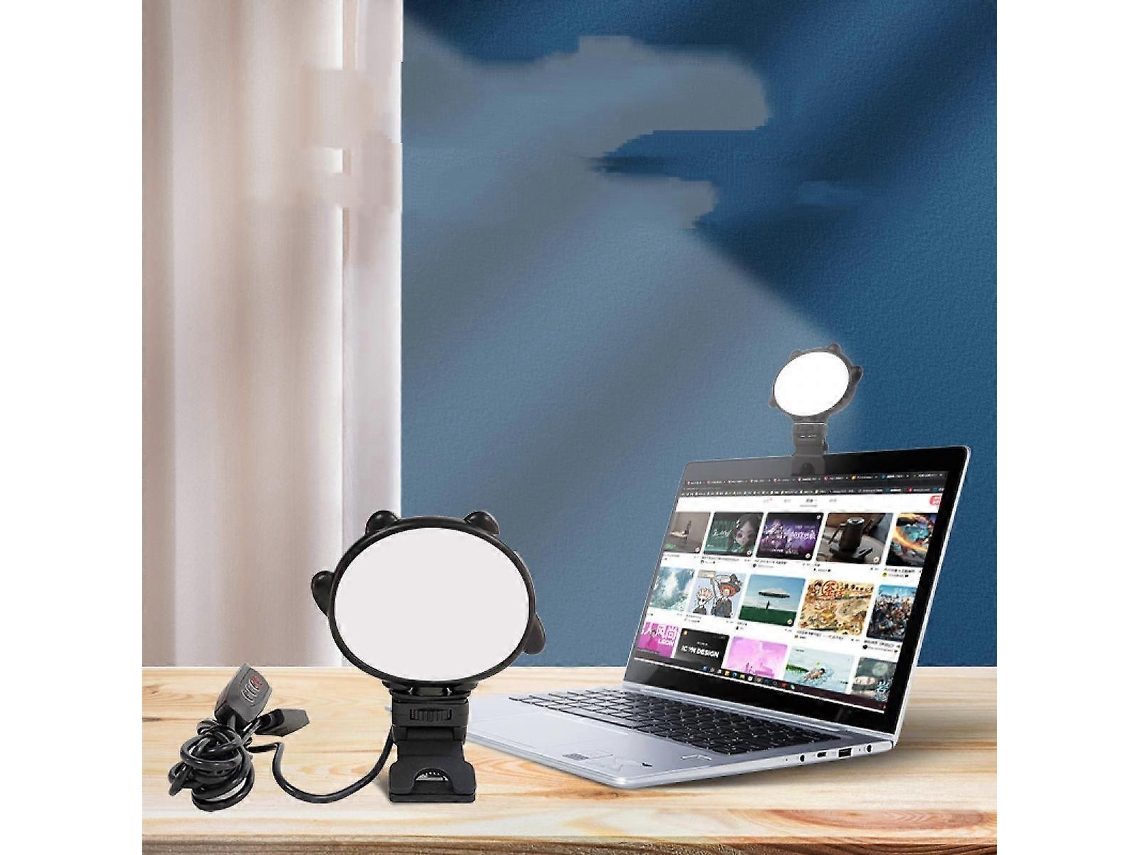 Chamada Videoconferência Iluminação Do Computador Câmera Do Computador Luz De Preenchimento Ajustável Brilvibera
