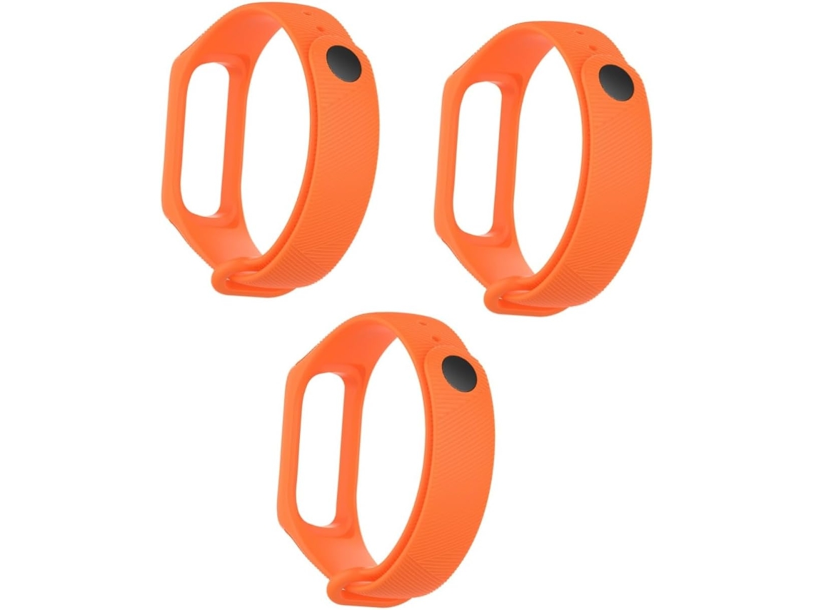 Conjunto De 3 Pulseiras Silicone Sarjado Para Smartwatch, Compatíveis