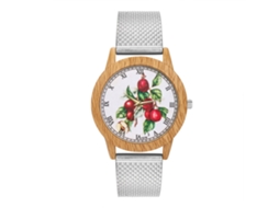 Reloj De Pulsera De Cuarzo Con Correa De Malla Zhoulianfa Para Hombre Y Mujer (plata)