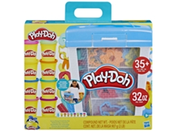 Conjunto De Artesanato Play Doh Com Estojo Portátil, Brinquedo Criativo Multicolorido Hasbro