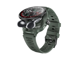 (verde) Smartwatch 2 Em 1 Com Fone De Ouvido Bluetooth De 1,46 Polegadas, Chamadas Bluetooth/nfc/monitoramento Cardíaco