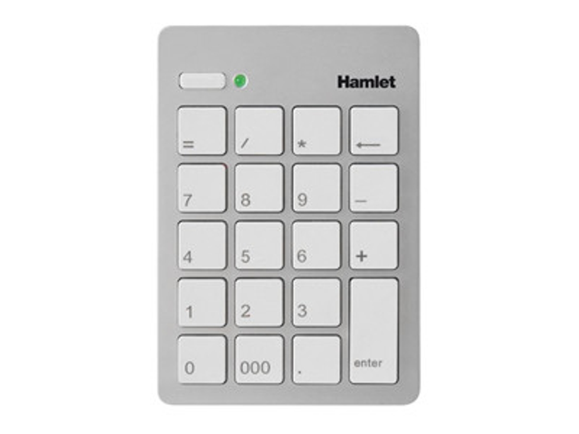 Teclado numérico USB portátil HAMLET Xkpadusv prateado