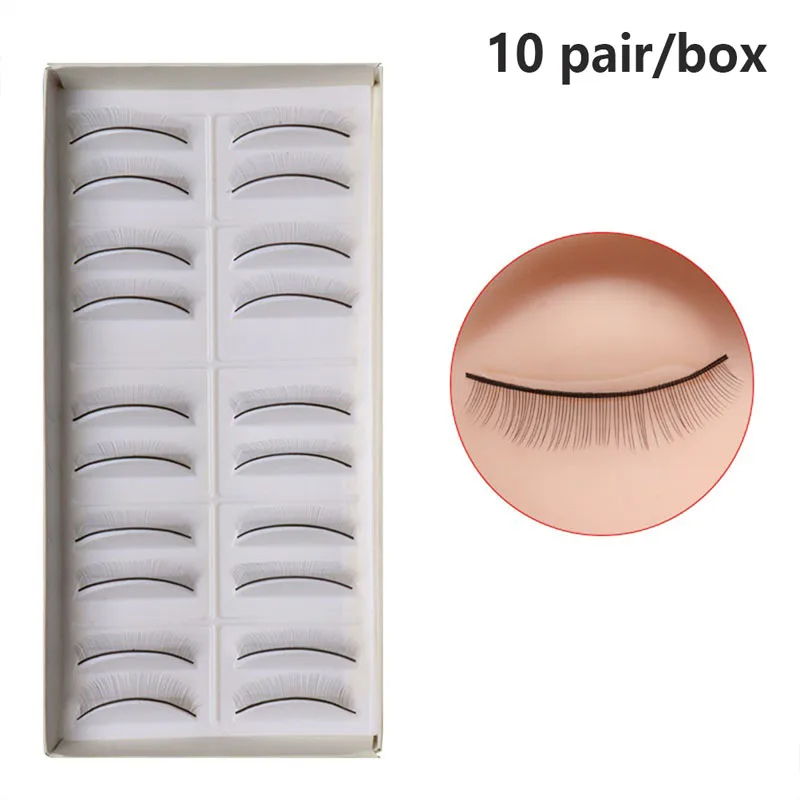 Cílios Postiços, 10 Pares, Efeito Natural, Macios E Leves