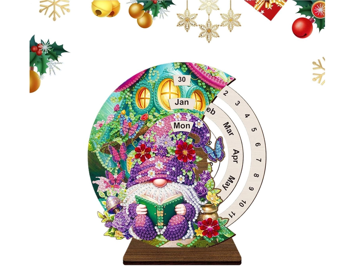 Calendário De Mesa Perpétuo, Strass Feito À Mão, Kit De À, Decoração Para Casa, Suporte De Quarto,