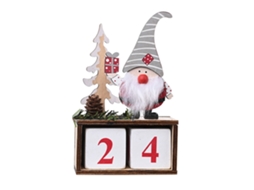 Laxiscreed Calendário De Natal Em Madeira Com Contagem Decrescente Para Comemorações Festivas