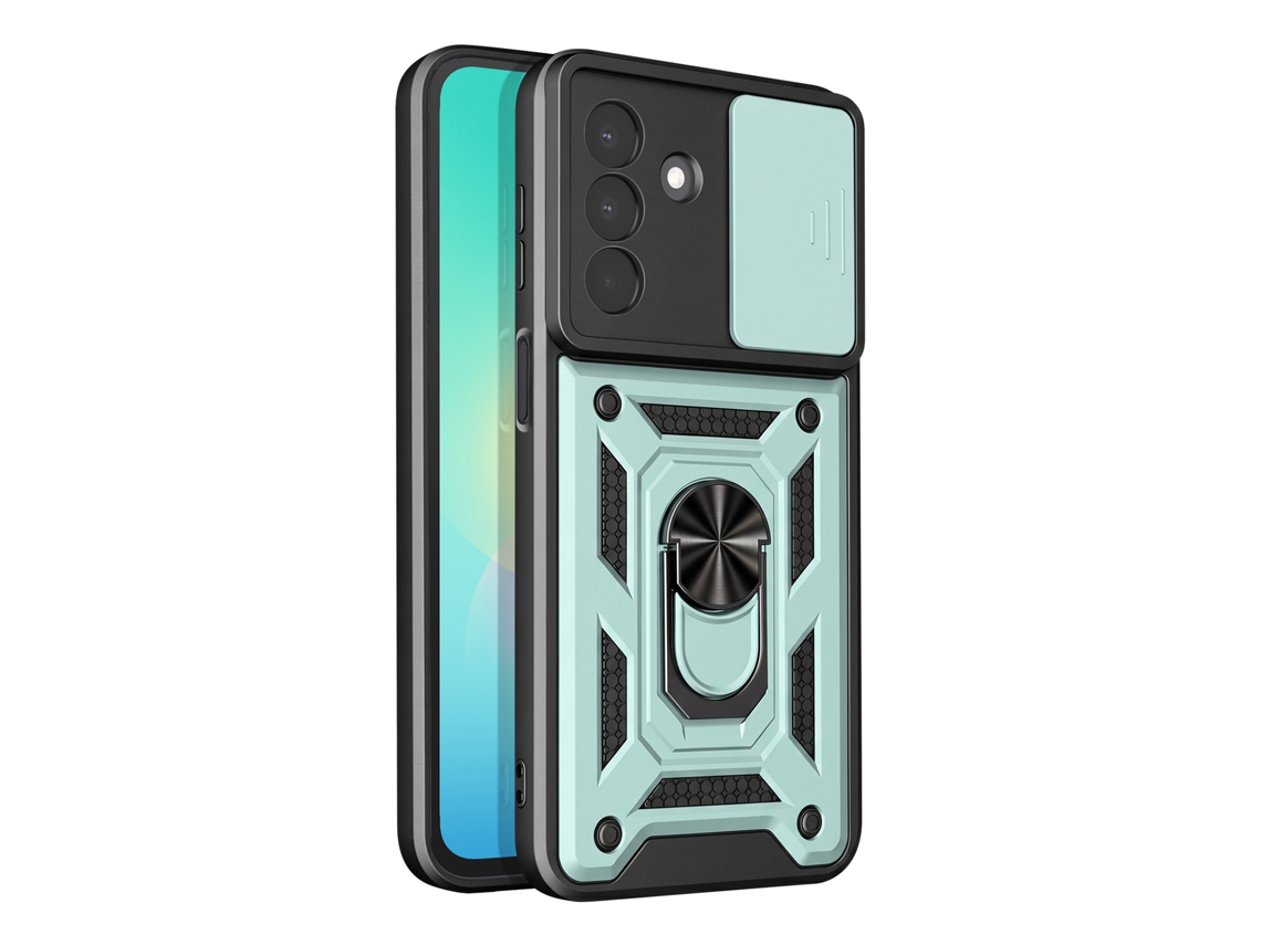 Capa Para Samsung Galaxy A27 Com Anel De Suporte E Tampa Deslizante Para A Câmara