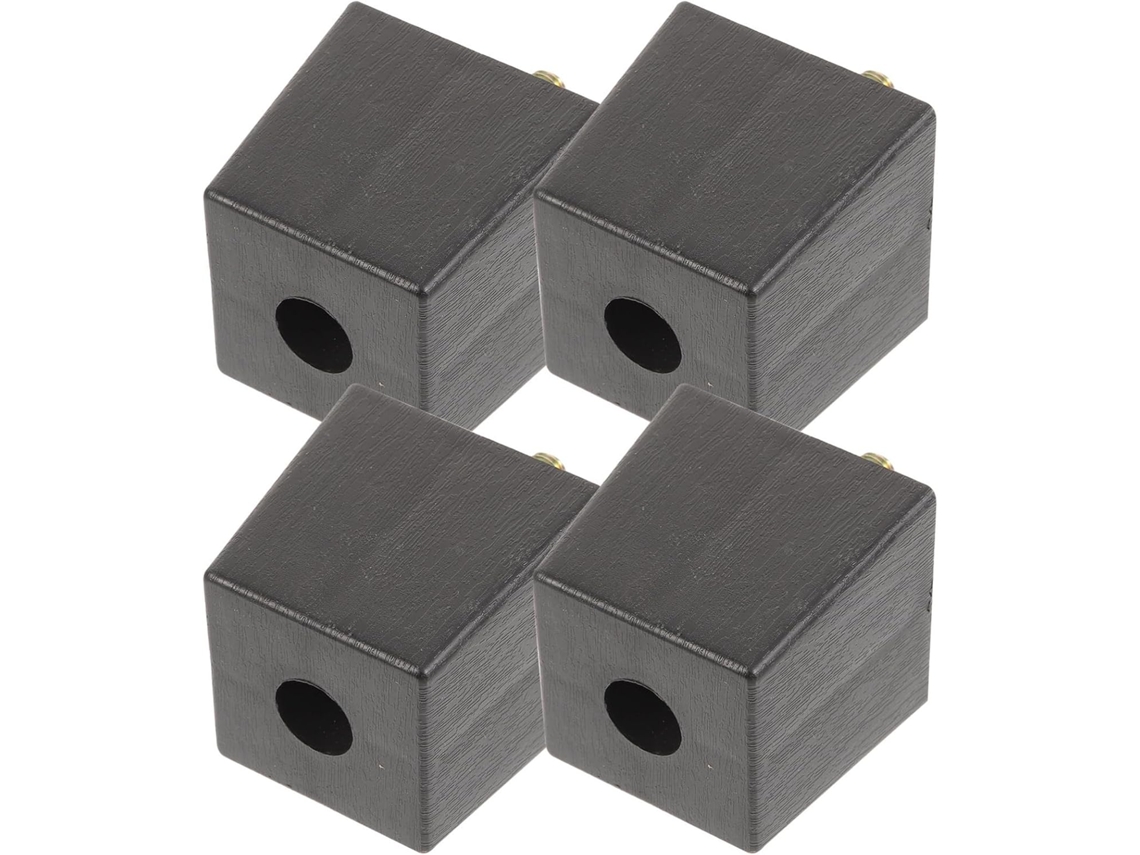 Popetpop Conjunto De 4 Pés Móveis Em Plástico Quadrado Para Sofá, Cadeira, Banco E Mesa Ideal Para Área Externa