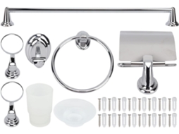 Conjunto De Suporte Para Banheiro, Kit Com Gancho Para Papel Higiênico, Suporte Para Toalhas Em Aço Inoxidável, Para