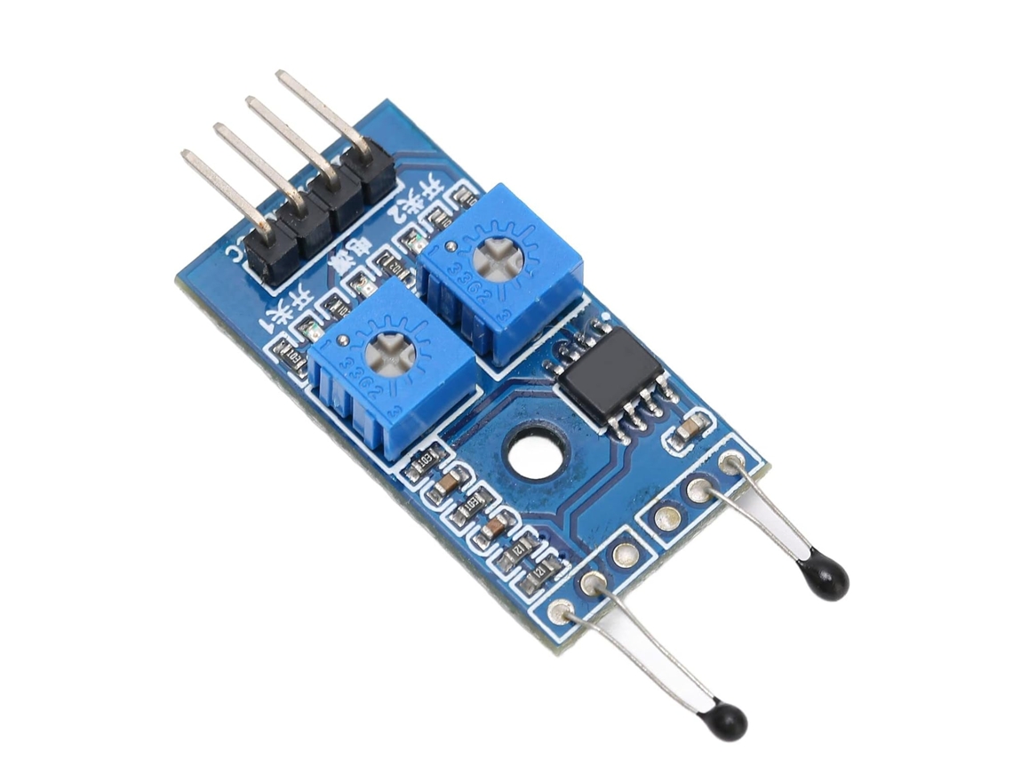 Módulo Sensor Térmico De 2 Canais, Material Abs, Saída De Chave Digital
