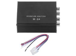 Convertidor de Áudio Alto para Bajo Con Retardo, 2 Entradas, 4 Salidas de Aleación de Aluminio, 12v Cc | S/MARCA