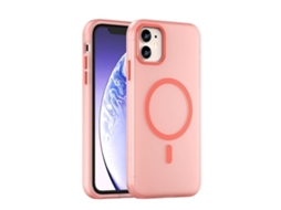 Capa Híbrida Translúcida Para Iphone 12 - Tpu E Pc Com Magsafe | Fosca - Vermelha