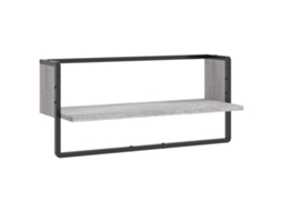 Prateleira de Parede com Barra 65x25x30 cm Cinzento Sonoma MAISON EXCLUSIVE