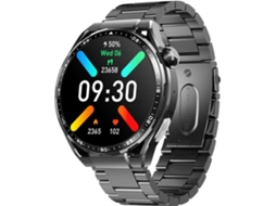 Rastreador De Fitness Masculino Smart Watch Com Função De Telefone Frequência Cardíaca Pressão Arterial À Prova D Água Preto Yunzii