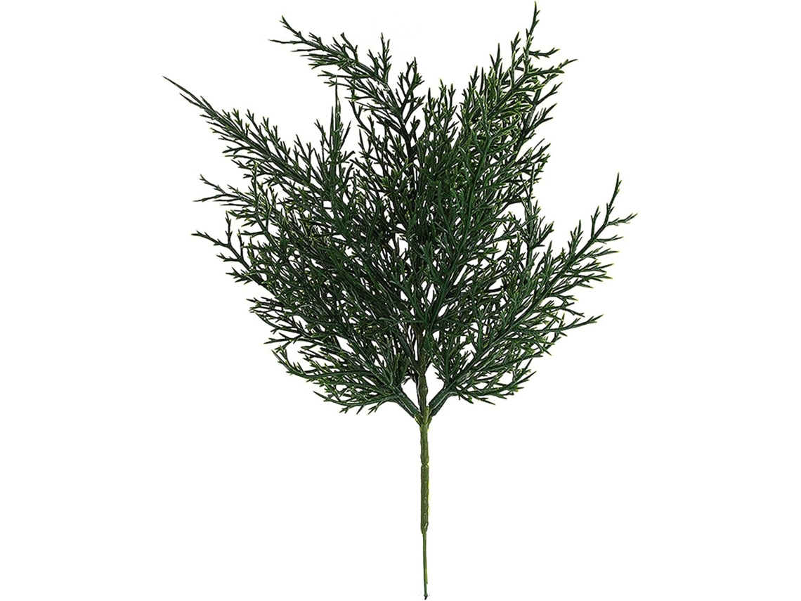 Pacote Com 8 Ramos De Pinheiro Artificiais, Hastes Em Formato De Cone Para Árvore Natal, Galhos De Cedro Artificiais Simulados Para Arranjos Flores