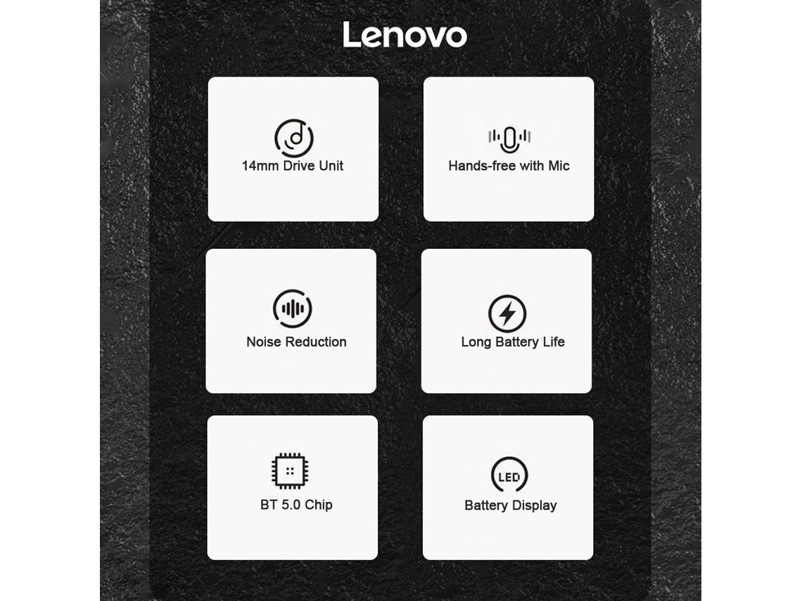 Auriculares Lenovo Lp7 Tws Bluetooth 5.0 Ipx5 Con Micrófono Dual
