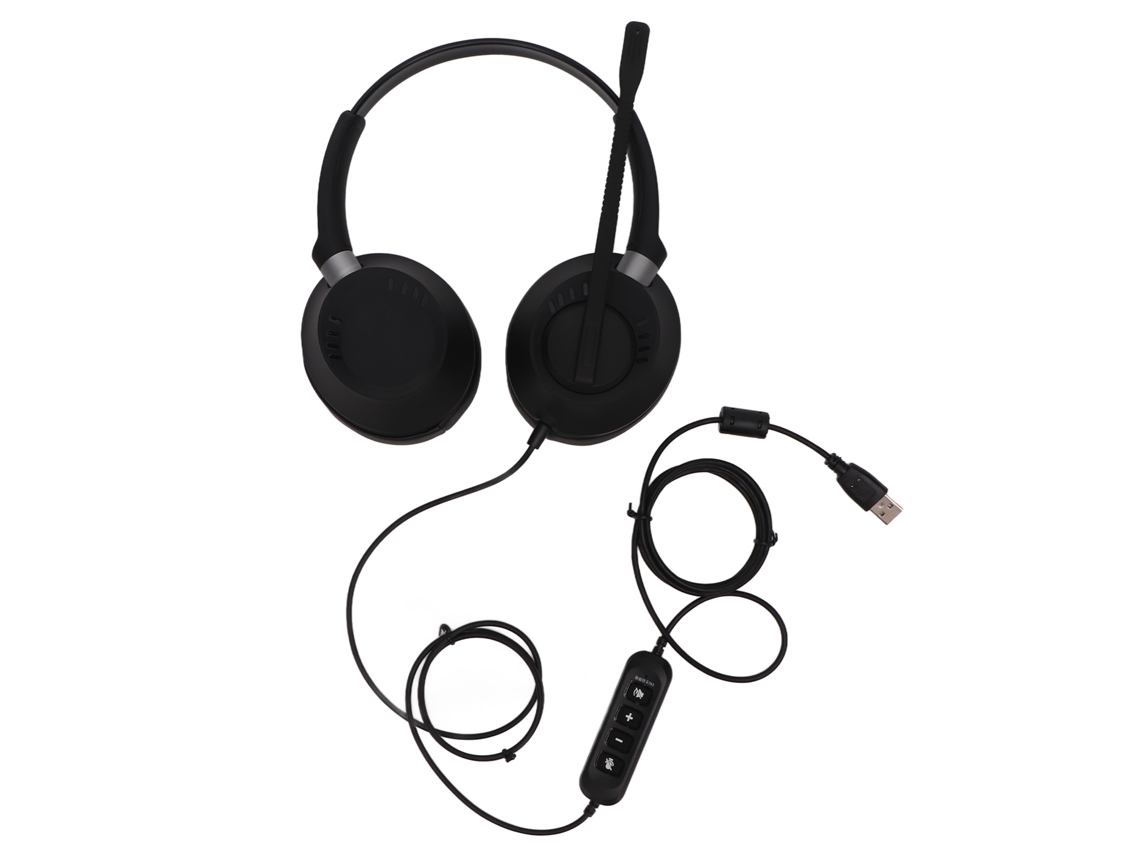 Aetheria fone de Ouvido Usb para Pc com Microfone Cancelamento de Ruído Ajuste de Volume para Jogos e Comunicação