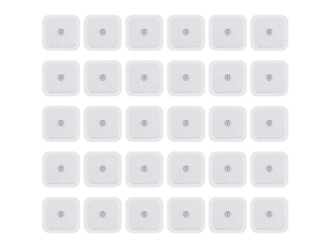 30 Placas De Eletrodos Autoadesivas Para Máquinas De Terapia Tens Fisioterapia Aquaforge