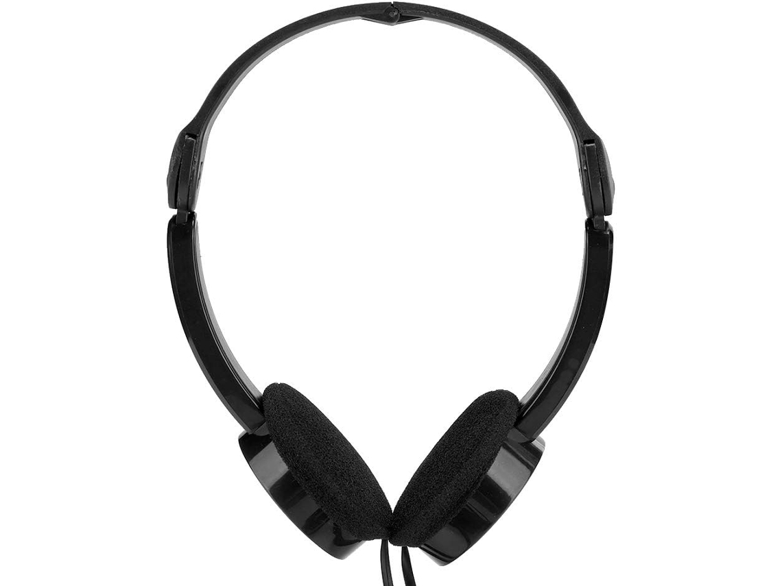 Fones De Ouvido Dobráveis Com Fio Para Crianças, Com Microfone, Conector De 3, 5mm, Cabo Leve Em Abs, Nas Cores Preto