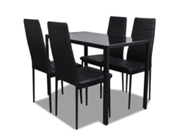 Dining Set, Dining Sets Vidaxl Preto Metal