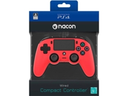 Comando PS4 NACON Compact Vermelho