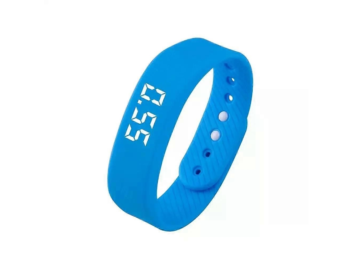 Pulseira Inteligente Led Digital À Prova D'água Com Relógio Inteligente, Alarme Vibratório E Monitor De Pedômetro Para Atividades Ao Ar Livre.