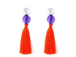 Brincos Longos Com Tassel Boêmio Aço Popular