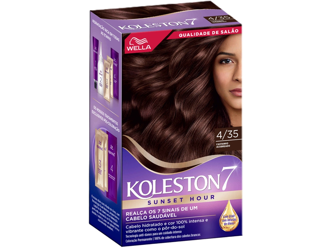 Coloração Permanente Castanho Acobreado 4.35 Koleston