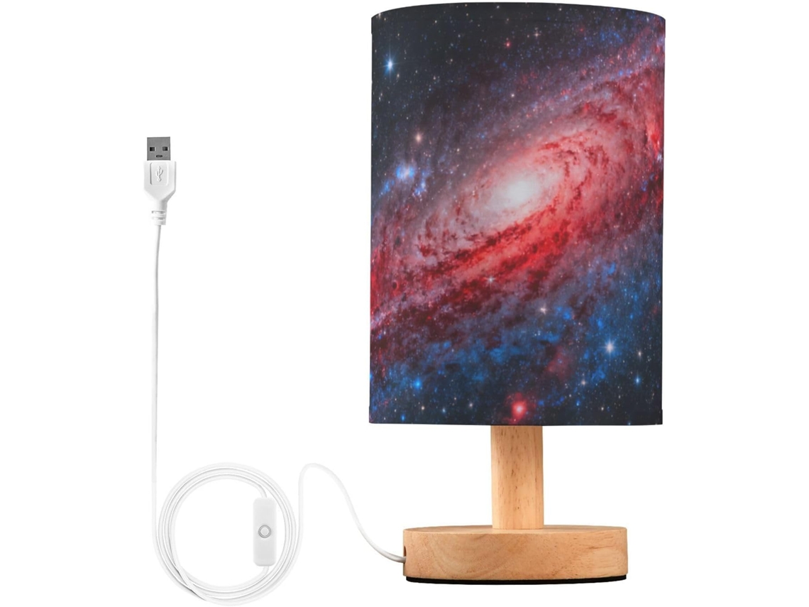 Luminária Noturna Nebulosa do Universo Vermelho para Crianças, Ideal