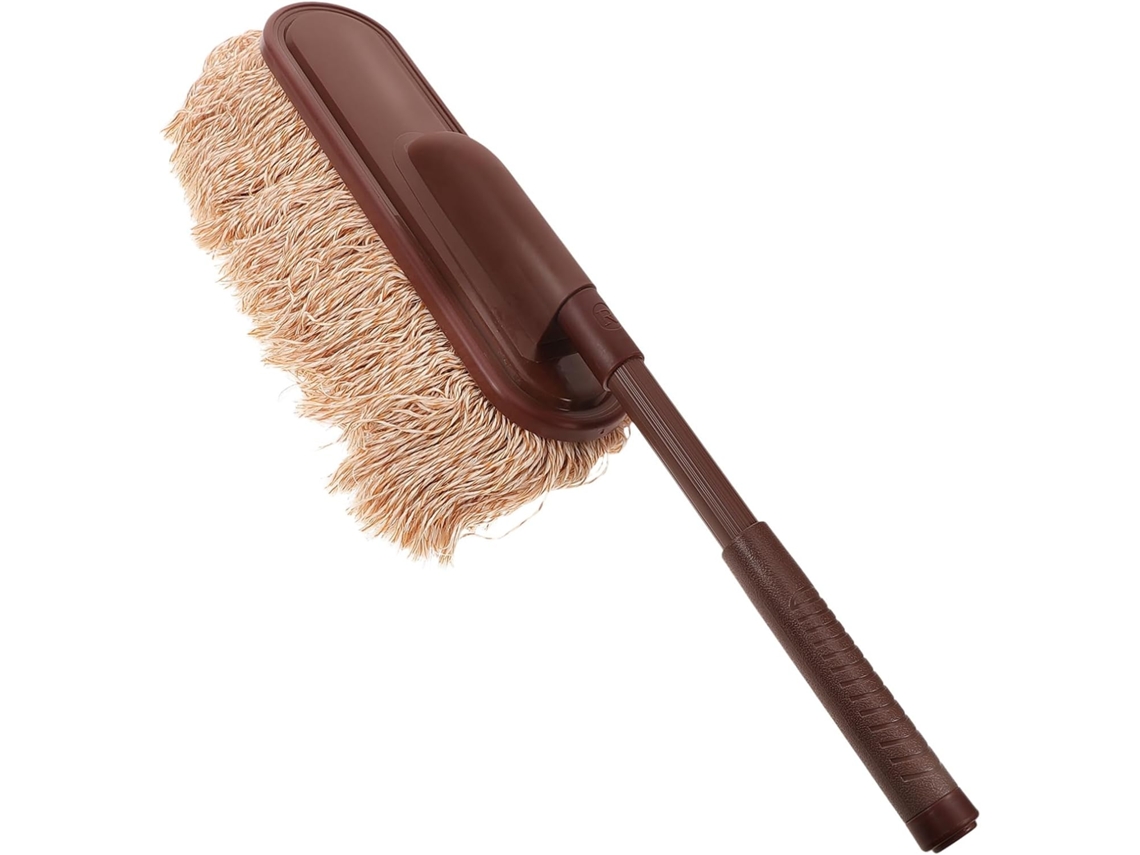 Varredor para a parte inferior do carro com cerdas sólidas para limpeza externa com capa.