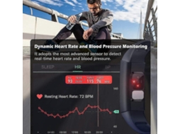 Monitor De Frequência Cardíaca Rastreador De Atividade Fitness Da Pressão Arterial