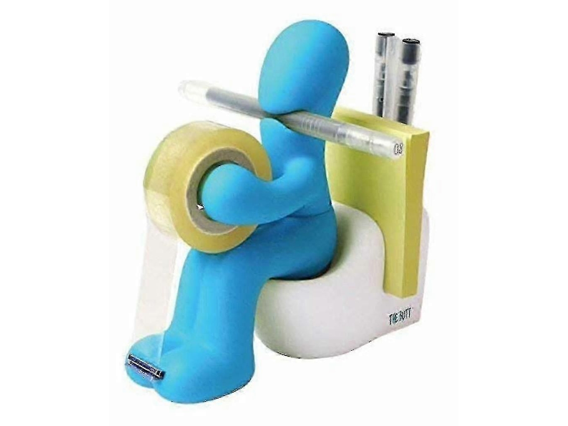 Dispensador de Fita Adesiva 25 26, Suporte para Acessórios de Escritório, Mesa GOKOCO (azul)