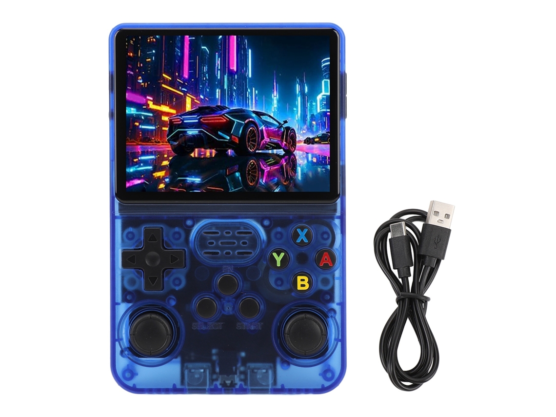 Console portátil de jogos EOOCOO, joysticks duplos, tela 3,5 polegadas