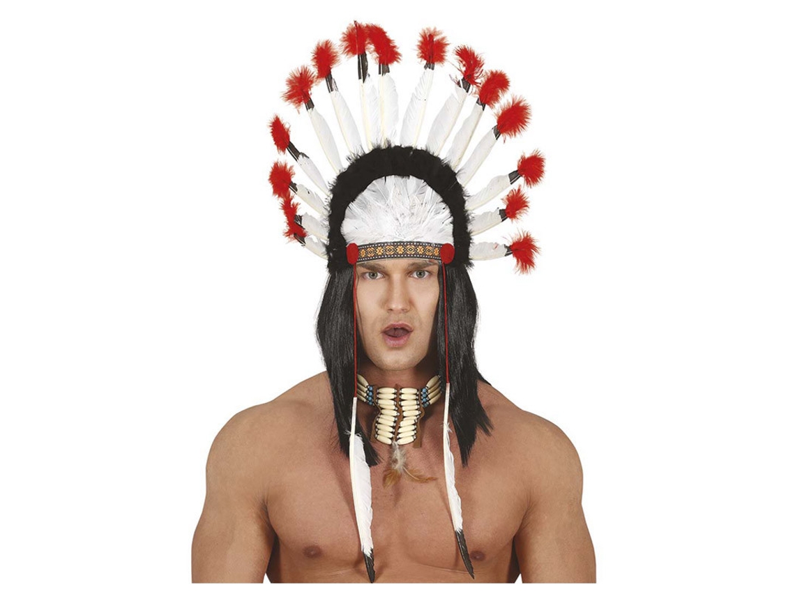 Adereço GUIRCA Cocar De Penas Indianas