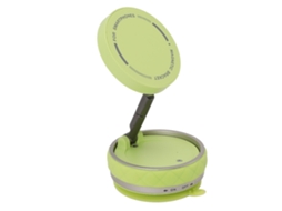 Primerox suporte de Celular Magnético para Carro Plegável Rotativo com Copo de Sucção Verde Fluorescente