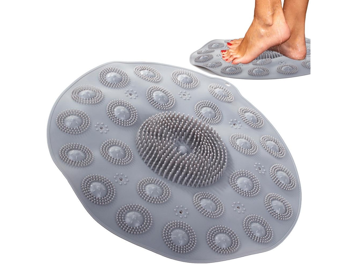 Tapete Antiderrapante Com Massagem Nos Pés - Para Banho E Chuveiro