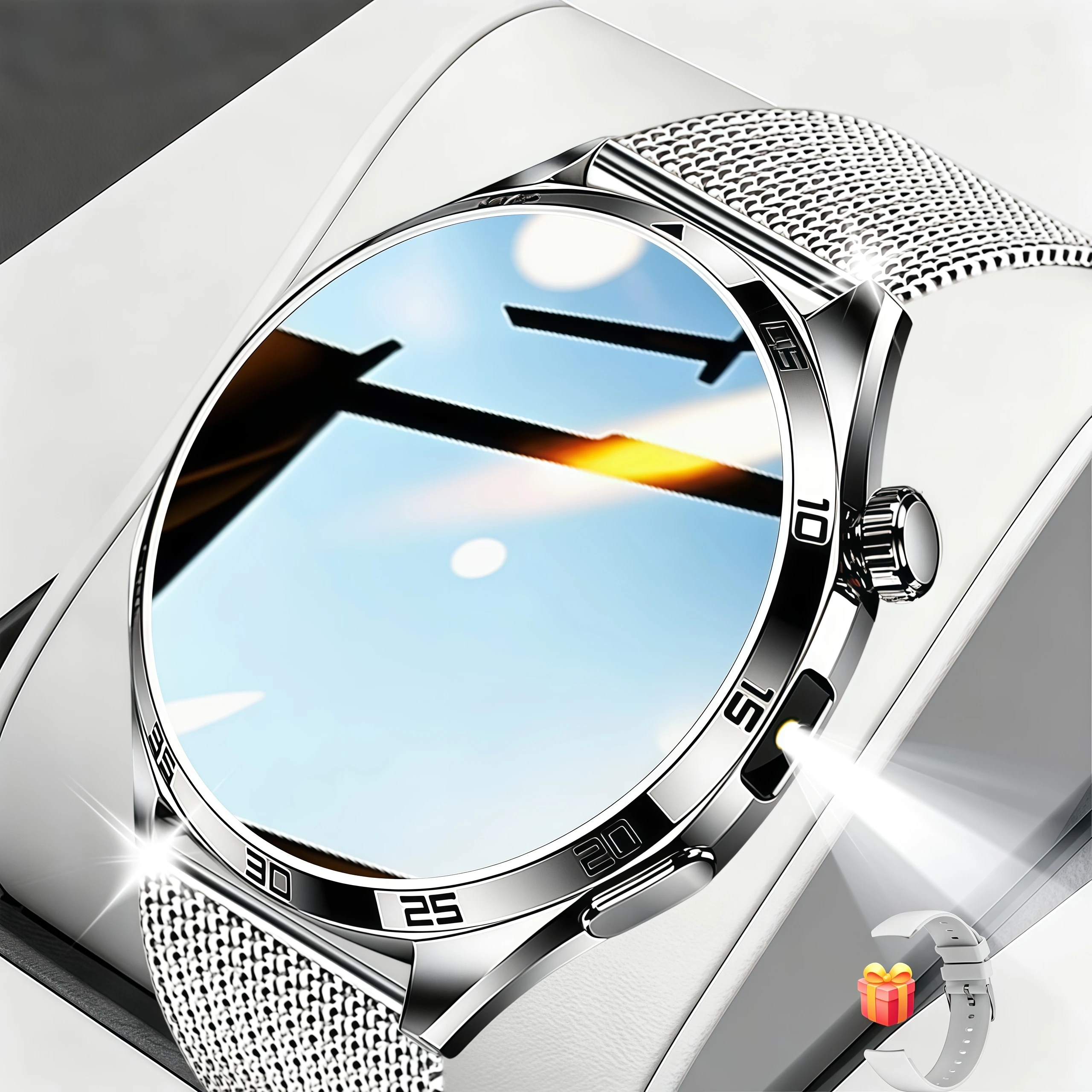 (prateado) Smartwatch Unissex Compatível Com Android E Chamadas Sem Fio.