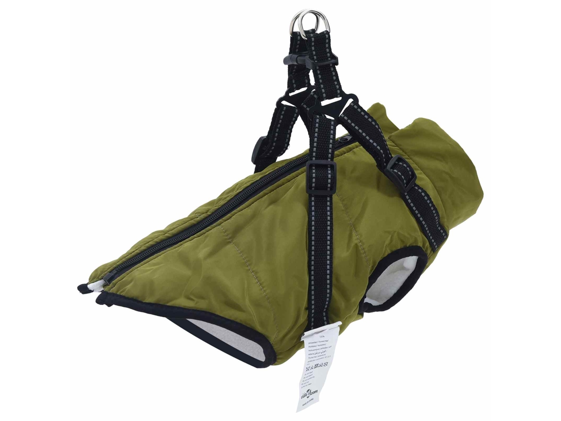 Vidaxl Casaco Verde Exército L36 Velo E Poliéster