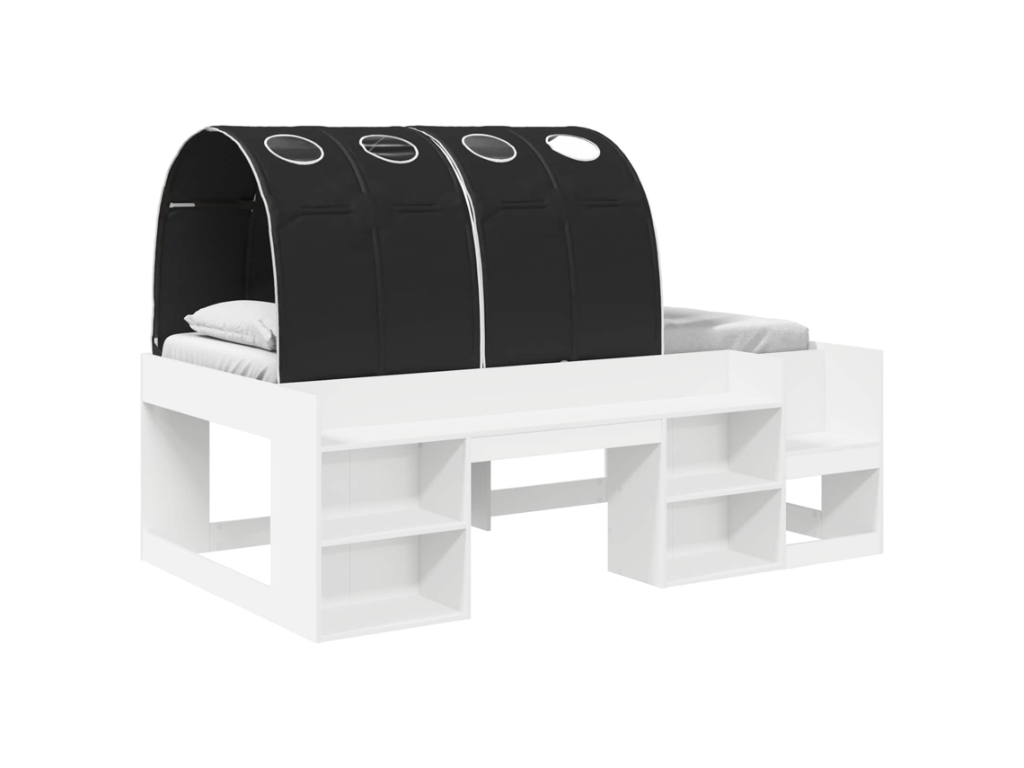 Cama com Túnel 4 Pcs MAISON EXCLUSIVE (branco e preto)