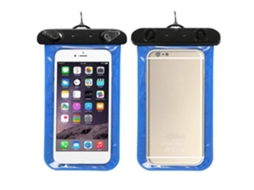 Capa À Prova D'água Para Celular De 6,5 Polegadas - Azul - Ideal Para Natação, Mergulho, Esqui, Ciclismo E Corrida.