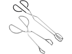 Pinça Para Churrasco De Aço Inoxidável 2 Peças, Multiuso E Antiderrapante, Para Frutas E Sobremesas Em Casamentos Ou