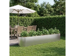 Vidaxl Cama De Jardim Elevada Aço Inoxidável 300 X 40 X 40 Cm Aço