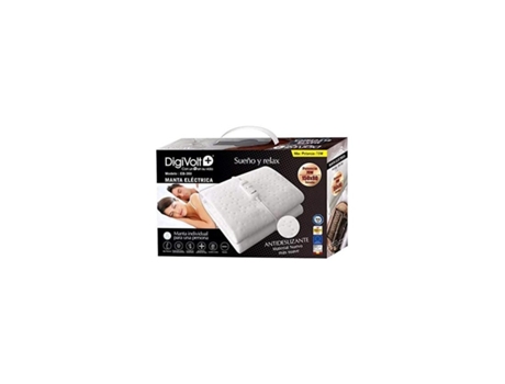 Manta Elétrica Aquecida Com Temporizador 2 Níveis Ajustáveis De Temperatura E Proteção Contra Superaquecimento (150 X 80 Cm) DIGIVOLT
