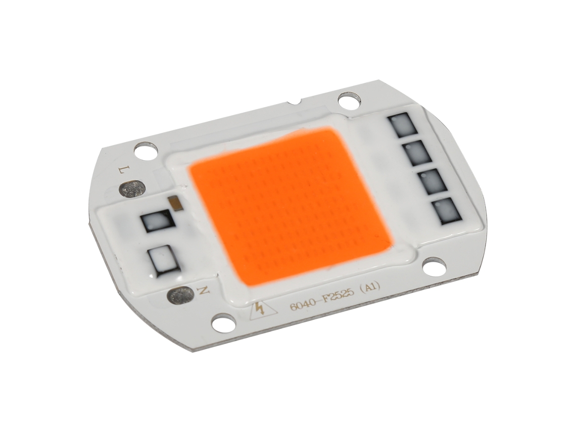 Luz de Crescimento LED COB 50W Espectro Completo para Jardim Hidropônico