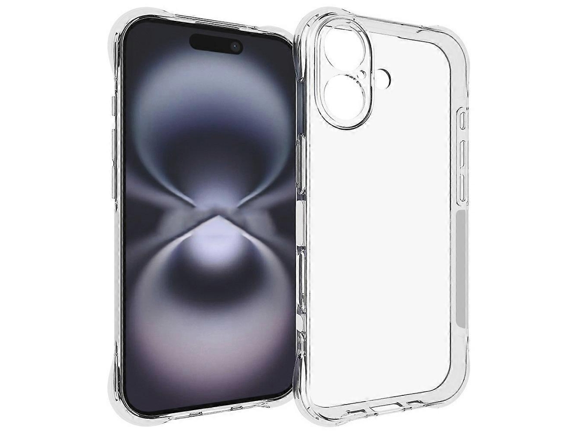 Capa De Celular Transparente Antiderrapante Em Tpu Compatível Com Iphone 17 -lingling